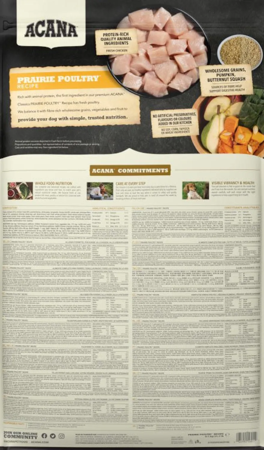 Acana Prairie Poultry Comida Seca para Perros 9.7kg