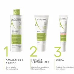 A-DERMA Biology Agua Micelar Dermatológica 400ml