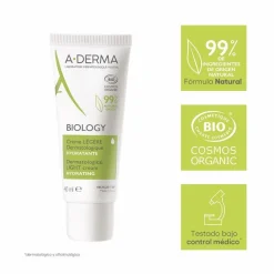 A-DERMA Biology Crema Ligera Dermatológica Hidratante BIO 40ml