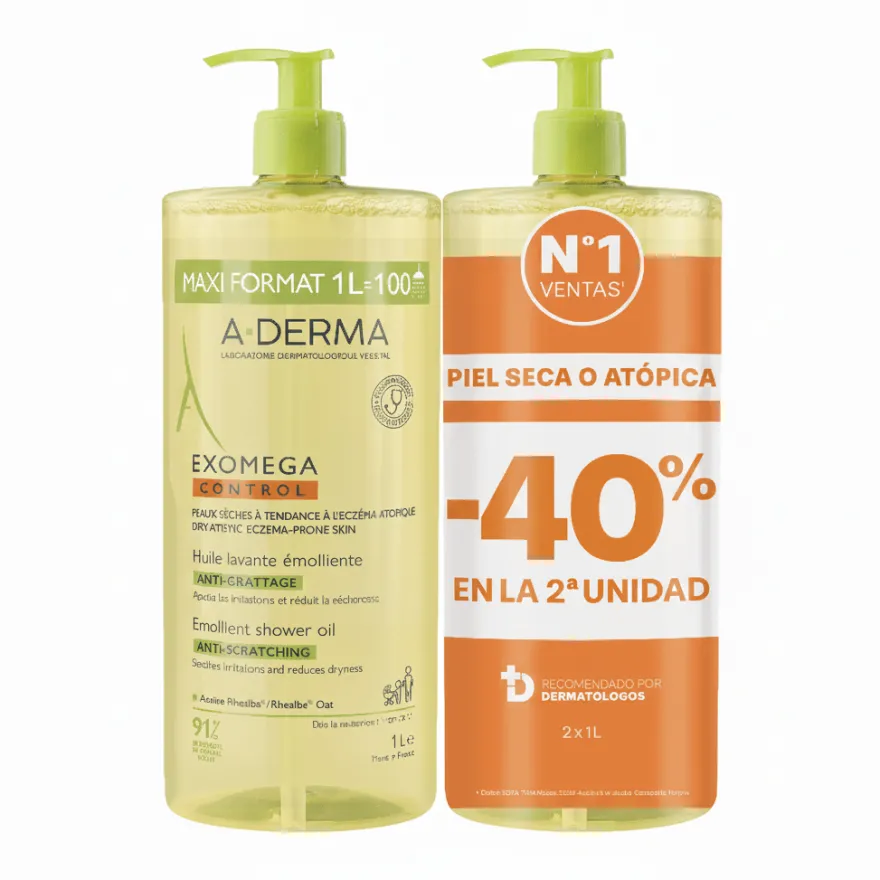 A-derma Exomega Aceite Duplo 2x1L