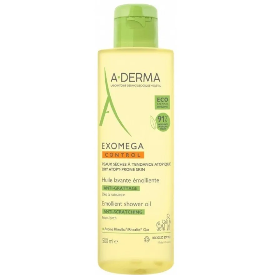 A-DERMA Exomega Control Aceite de Ducha y Baño 500ml