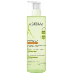 A-DERMA Exomega Gel Limpiador 2 en 1 (500ml)