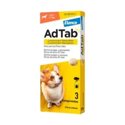 AdTab Antiparasitario 3 comprimidos perros 5,5-11kg 225mg