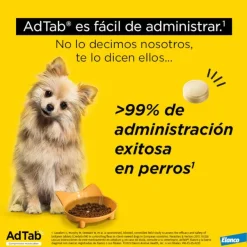 AdTab Antiparasitario 3 comprimidos masticables para perros 900mg 22-45kg