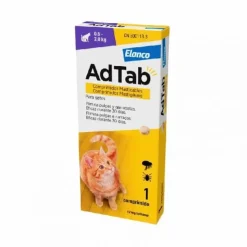 AdTab Antiparasitario comprimidos gatos 0,5-2kg 12mg 1 comprimido