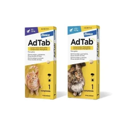AdTab Antiparasitario comprimido masticable para gatos 48mg 2-8kg - 1 comprimido