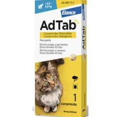AdTab Antiparasitario comprimido masticable para gatos 48mg 2-8kg - 1 comprimido