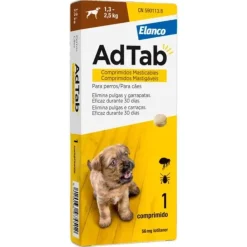 AdTab 56 Mg Comprimidos Masticable Perro (1,3-2,5 Kg) 1 Comprimido