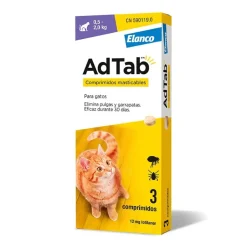 AdTab 12 Mg Comprimidos Masticable Gato (0,5-2 Kg) 3 Comprimidos