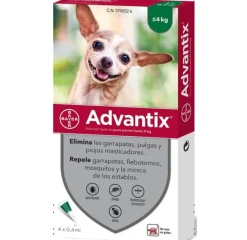 Advantix Pipetas Para Perros 0-4 kg 4uds
