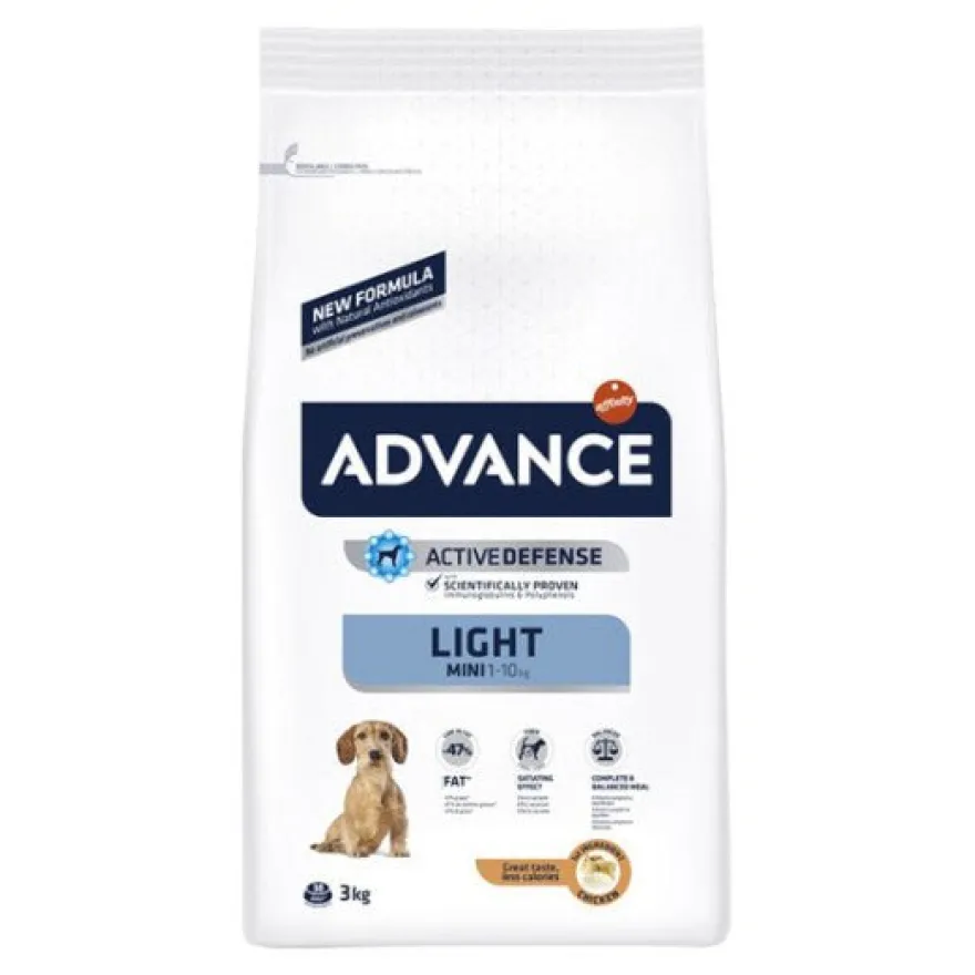 Affinity Advance Canine Adult Light Mini Pollo Pienso para Perros 3Kg