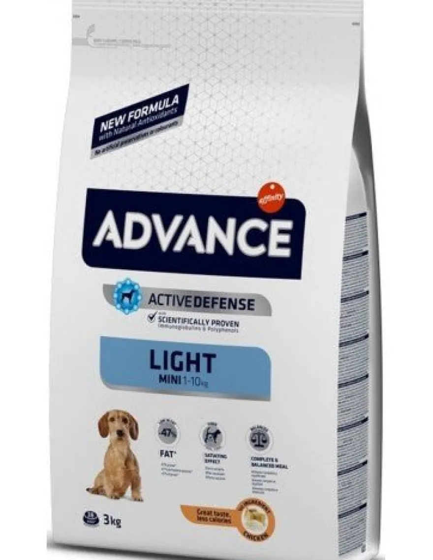 Affinity Advance Canine Adult Light Mini Pollo Pienso para Perros 3Kg