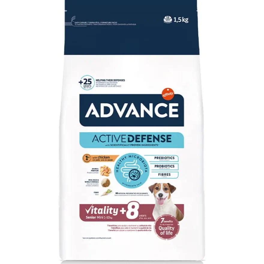 Affinity Advance Canine Senior Mini Pollo Arroz Seco 1,5kg