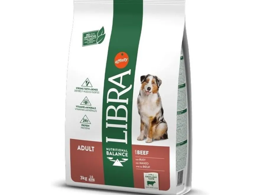 Affinity Libra Canine Adult Buey Alimento Seco 3Kg