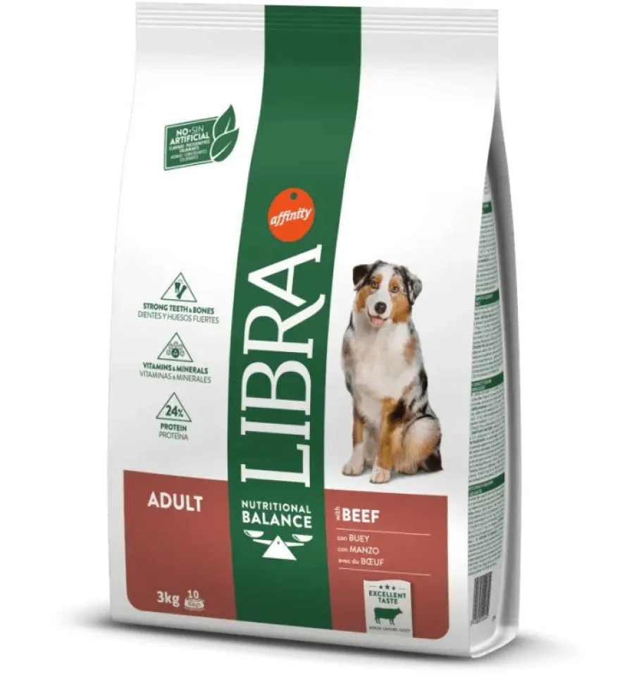 Affinity Libra Canine Adult Buey Alimento Seco 3Kg