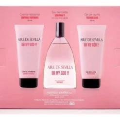 Aire Sevilla Oh My God Set EDT 150 ml + Hidratante Corporal 150 ml + Gel de Ducha 150 ml