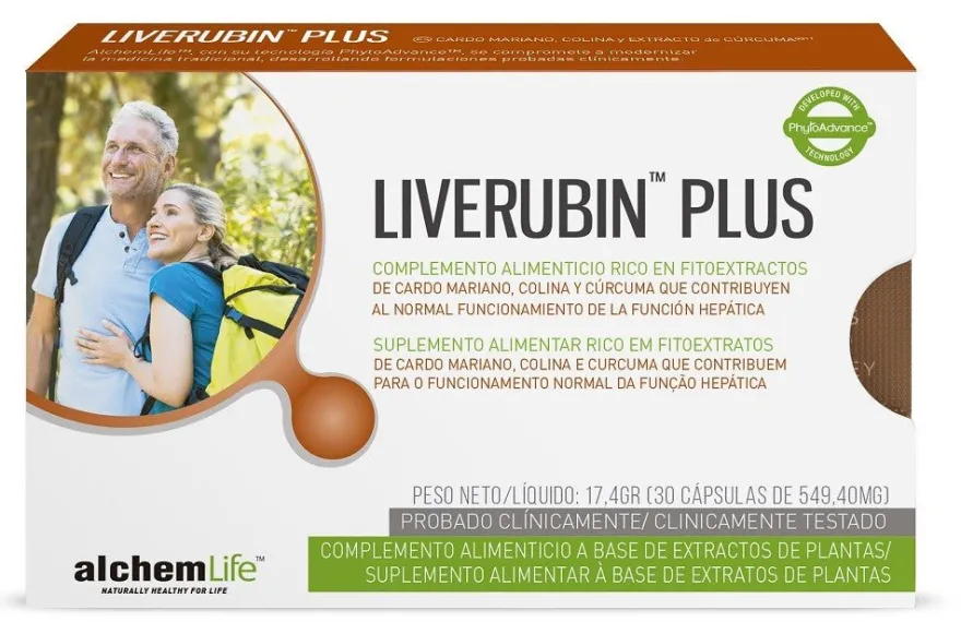 ALCHEMLIFE Liverubin Plus 30 cápsulas