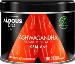 Aldous Ashwagandha KSM-66 Ecológica 100% Pura 100 Cápsulas