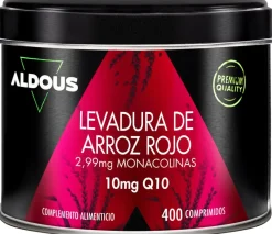 Aldous Bio Levadura de Arroz Rojo con Coenzima Q10 400 Comprimidos