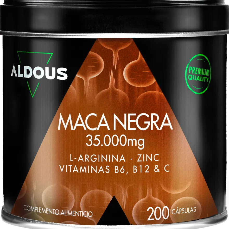 Aldous Maca Negra 35000 mg 200 Cápsulas