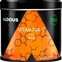 Aldous Vitamina C con Zinc y Coenzima Q10 400 Comprimidos