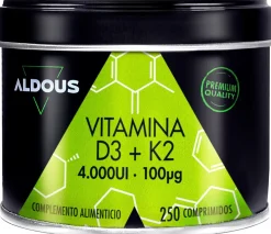 Aldous Vitamina D3 + K2 250 comprimidos