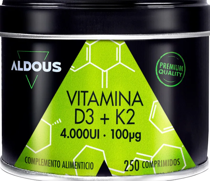 Aldous Vitamina D3 + K2 250 comprimidos