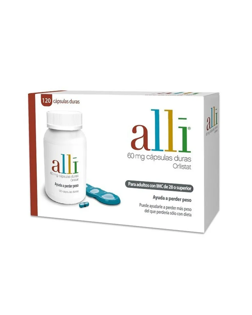 ALLI (Orlistat 60 mg) 120 Cápsulas