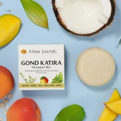 Alma Secret Champú Sólido Gond Katira (Fortalecedor, Hidratante, Anti-Frizz) 85 g