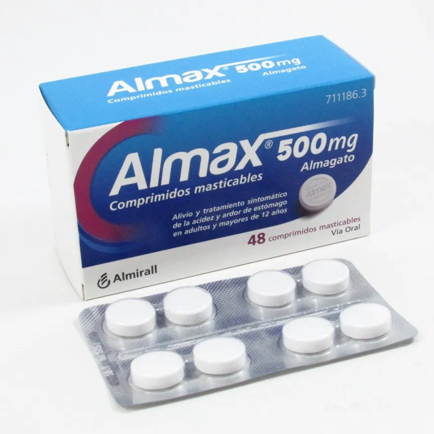 ALMAX 500MG 48 Comprimidos Masticables