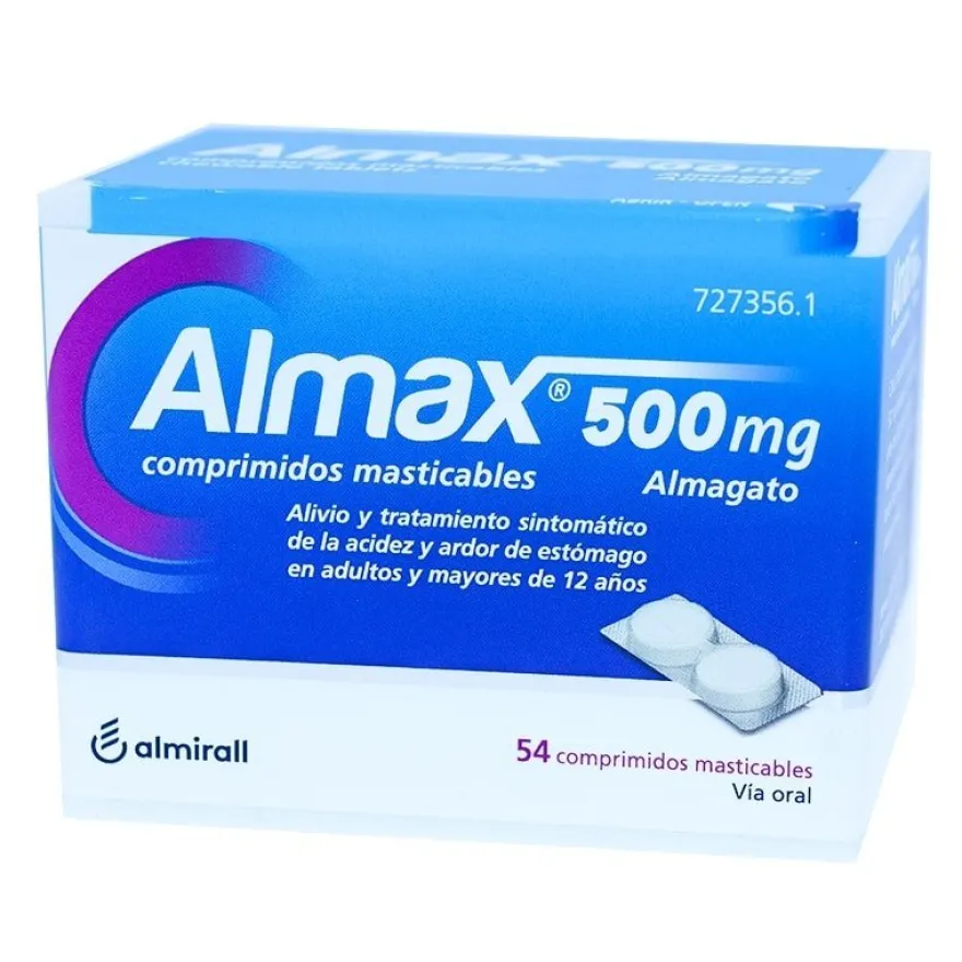 ALMAX 500mg 54 Comprimidos Masticables