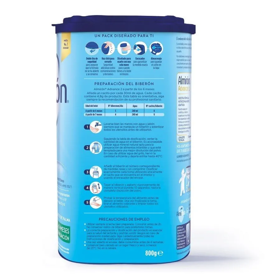ALMIRÓN Advance 2 con Pronutra Leche de Continuación 800gr NUEVA FÓRMULA