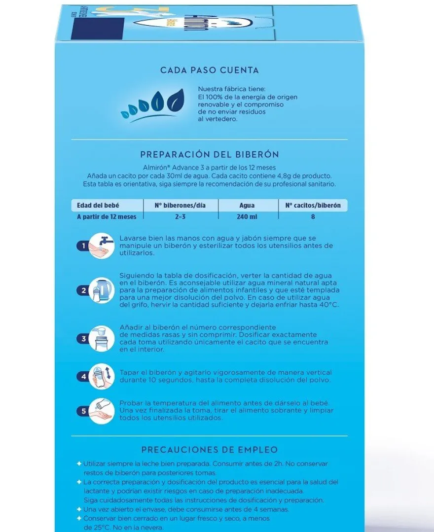 ALMIRÓN Advance 3 con Pronutra Leche de Crecimiento 1200gr NUEVA FÓRMULA