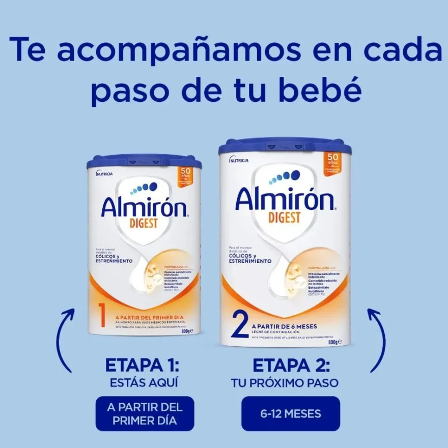 ALMIRÓN Digest 1 Leche para Lactantes Pack 4x800gr