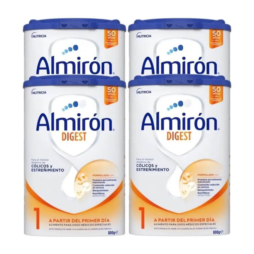 ALMIRÓN Digest 1 Leche para Lactantes Pack 4x800gr