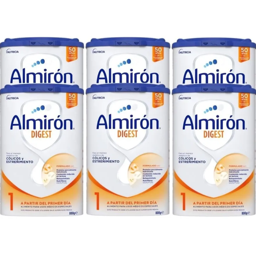 ALMIRÓN Digest 1 Leche para Lactantes PACK AHORRO 6x800gr