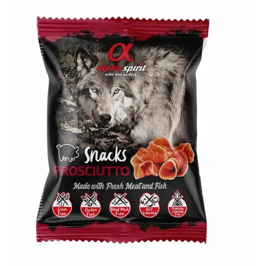 Alpha Snacks de Jamón para Perros 24 sachets 50g