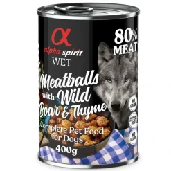 Alpha Spirit Canine Albondigas Jabali Tomillo 6X400Gr