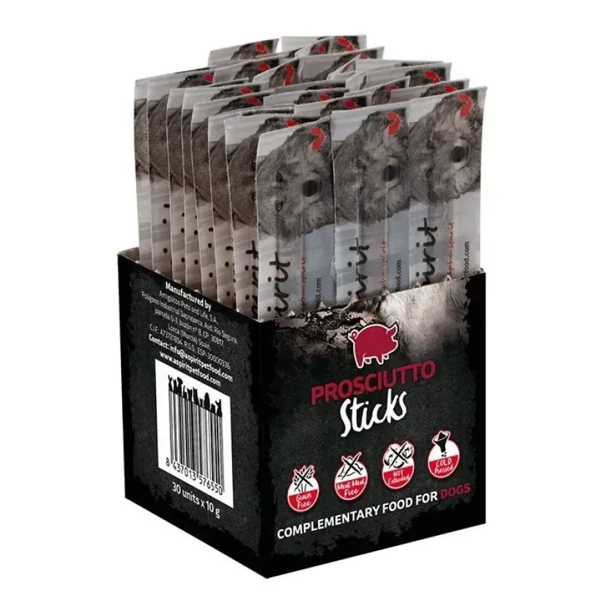 Alpha Spirit Canine Barritas Jamon Palsticks 30 ud