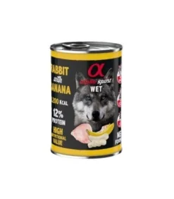 Alpha Spirit Canine Conejo Con Plátano Lata 6x400g
