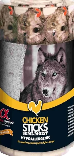 Alpha Spirit Canine Ristra Pollo Stick 12x16unidades