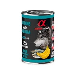 Alpha Spirit Canine Sardina Con Platano Lata 6X400Gr