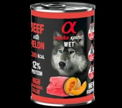 Alpha Spirit Canine Ternera Con Melon Lata 6X400Gr