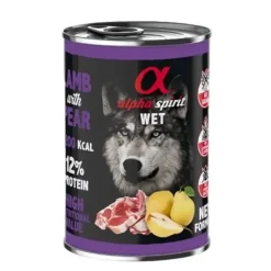 Alpha Spirit Cordero con Pera Paté para Perros Adultos 400g