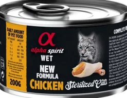 Alpha Spirit Feline Esterilizado Pollo Lata 6x200g