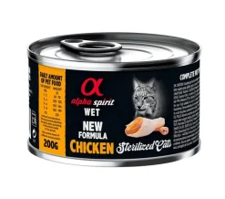 Alpha Spirit Feline Esterilizado Pollo Lata 6x200g