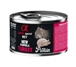 Alpha Spirit Feline Pavo Comida Húmeda 6x200g