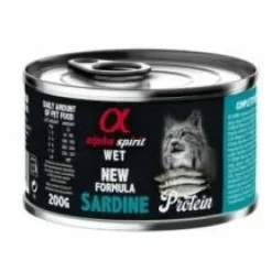 Alpha Spirit Feline Sardina Pâté Gato Adulto 200g