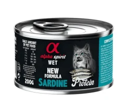 Alpha Spirit Feline Sardina Pâté Gato Adulto 200g
