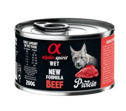 Alpha Spirit Feline Ternera Comida Húmeda 6x200g